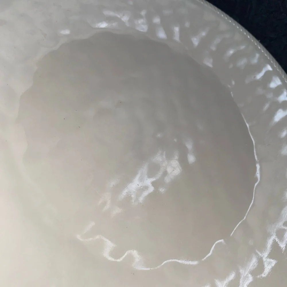 Threshold White Melamine Dinner Plates Set Of 4‎ Hammered Style